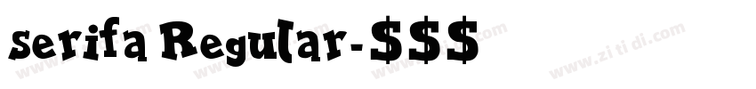 serifa Regular字体转换